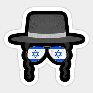 Jewish Men Sunglasses Hanukkah Chanukah Sticker